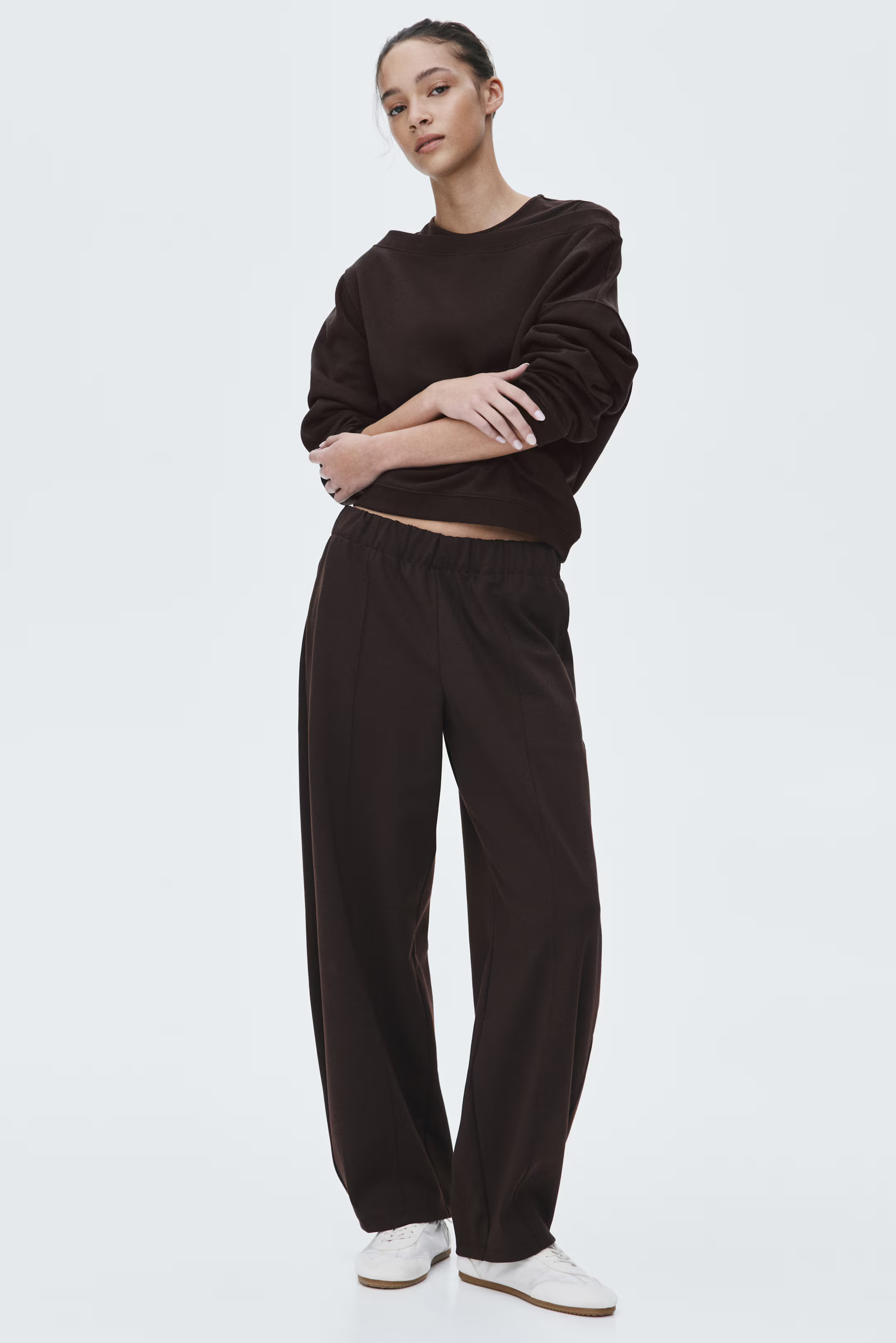 Barrel-Leg Ponte Pants | H&M (US + CA)