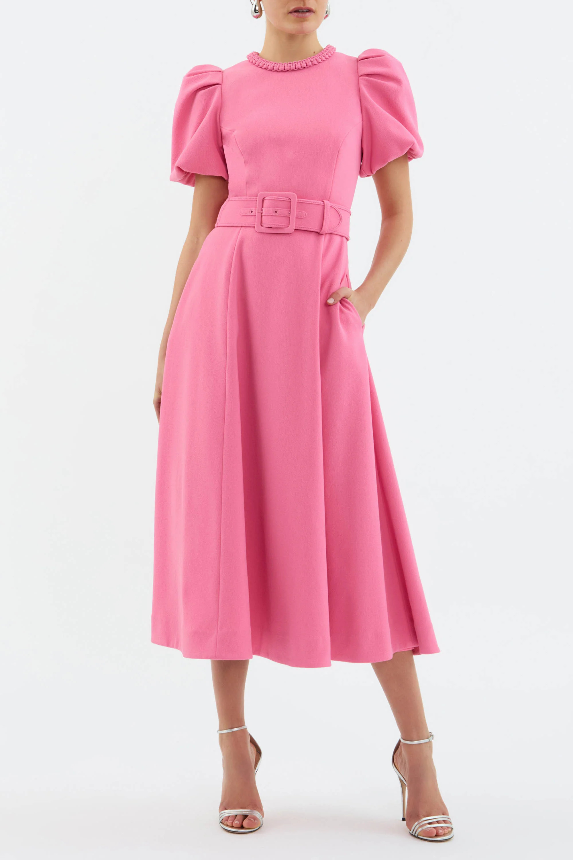 Rosita Puff Sleeve Midi Dress | Rebecca Vallance (Global)