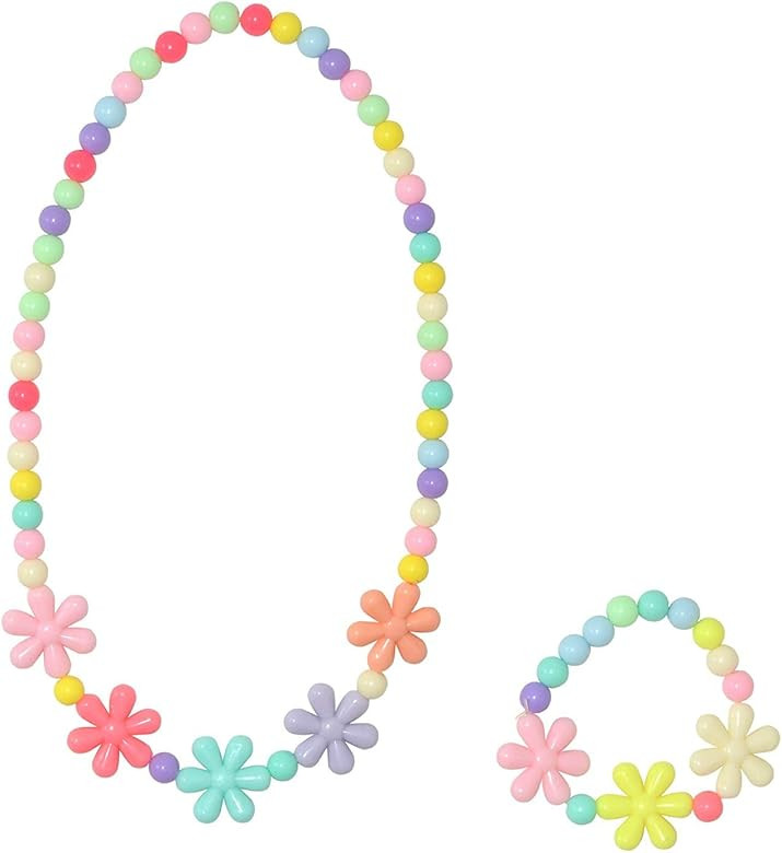 6 Sets Princess Necklace Little Girl Necklace, Yushulin Girls Jewelry Toddler Costome Jewelry for... | Amazon (US)