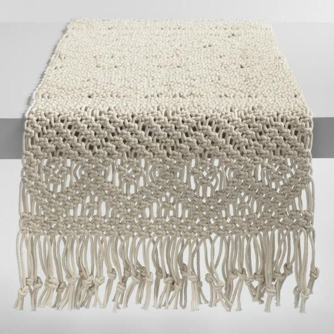 Natural Macrame Table Runner | World Market