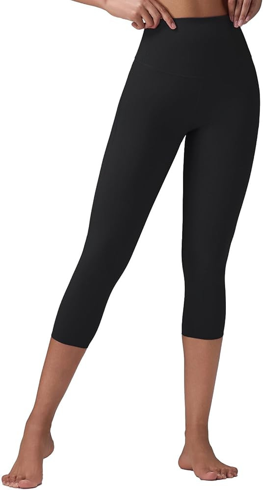 baleaf Sweatleaf Womens Petite Capri Leggings, High Waisted Yoga Workout Running Casual Summer Pa... | Amazon (US)