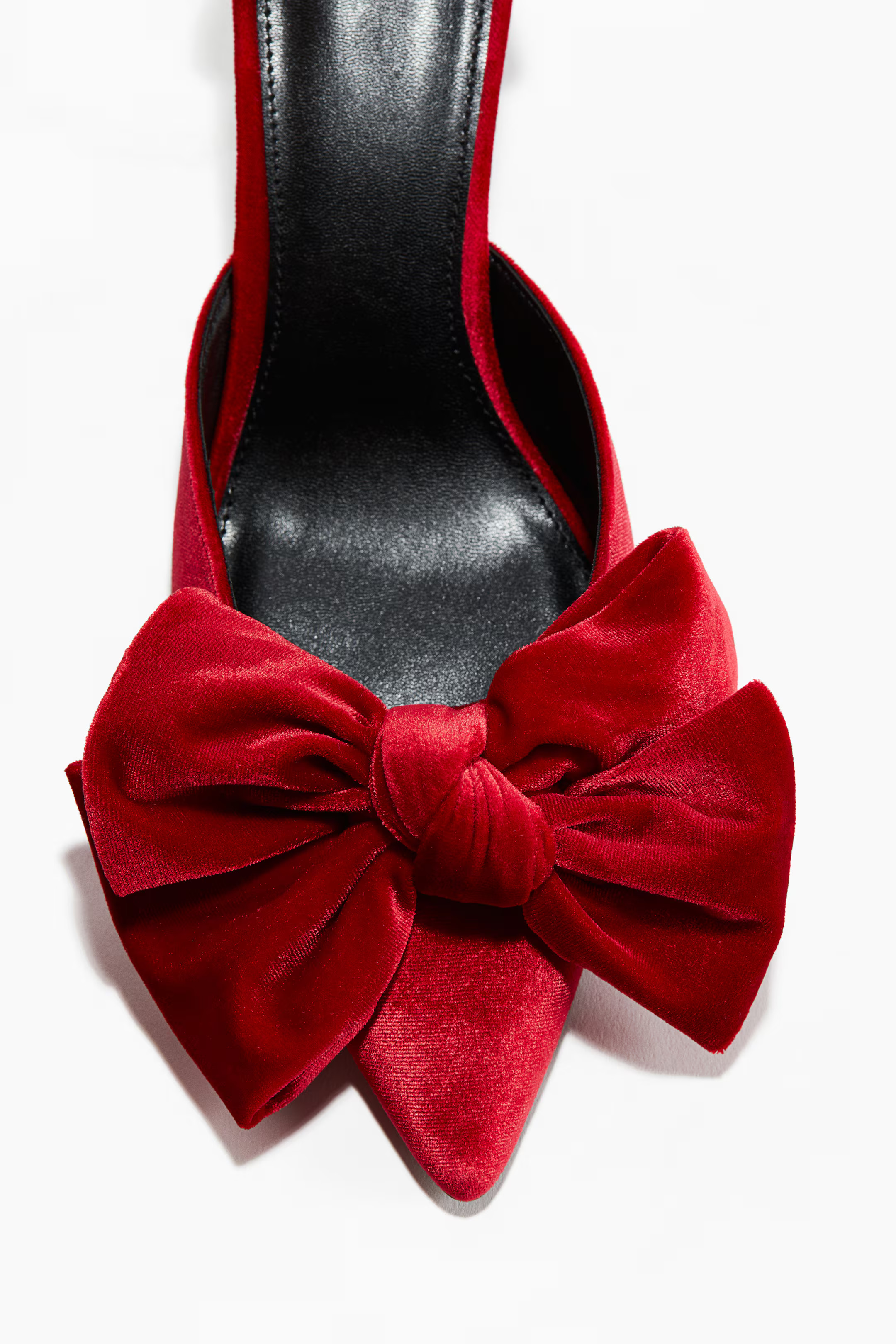 Bow-Detail Velour Pumps | H&M (US + CA)