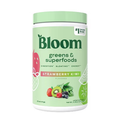 BLOOM NUTRITION Greens and Superfoods Powder - Strawberry Kiwi - 5.34oz/25 Servings | Target