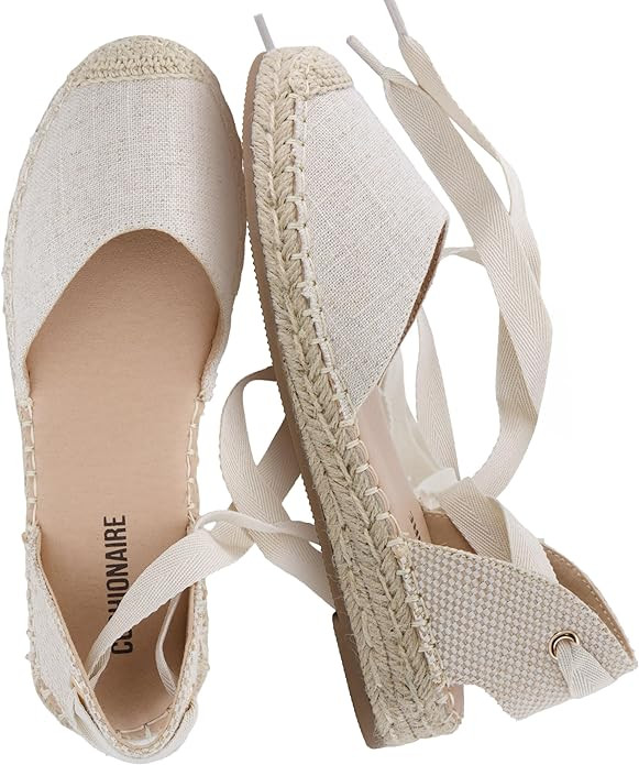CUSHIONAIRE Talisa Espadrilles for Women, Closed Toe Wedge Sandal with Elastic Ankle Strap and Ju... | Amazon (US)