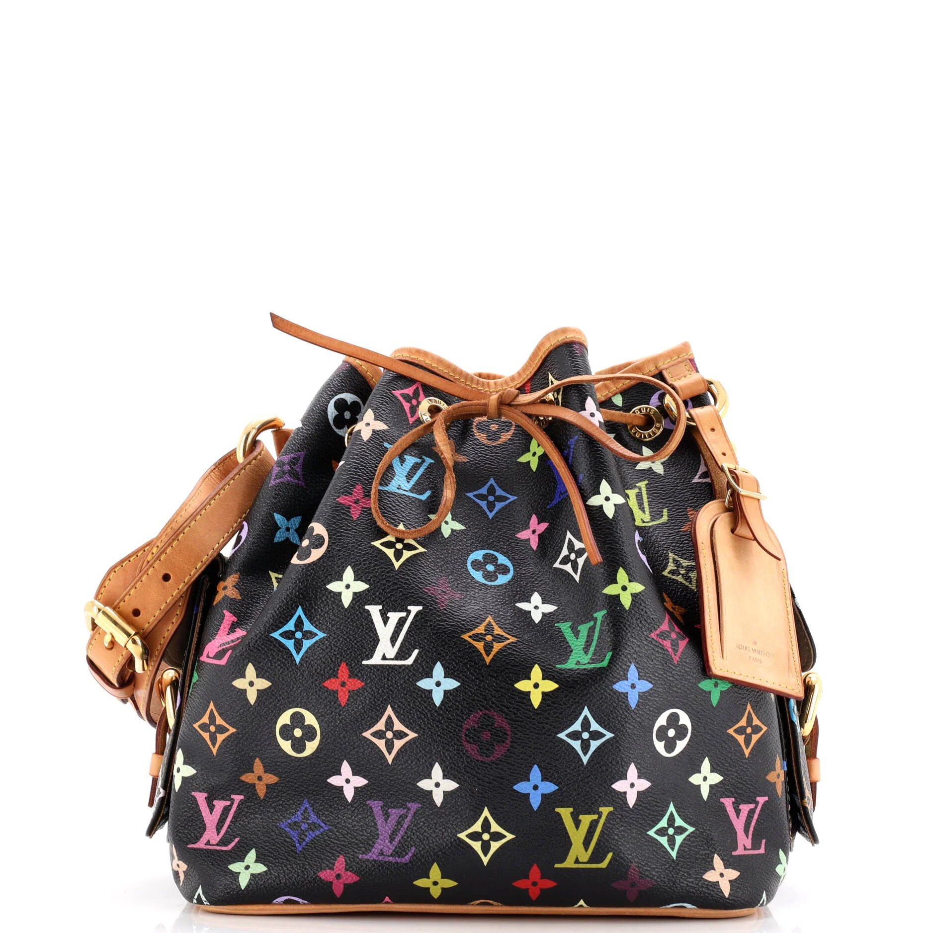 Louis Vuitton Petit Noe Handbag Monogram Multicolor | Rebag