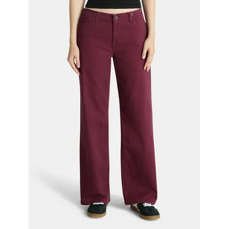 No Boundaries Baggy Wide Leg Jeans 31.5 Inseam Women s | Walmart (US)