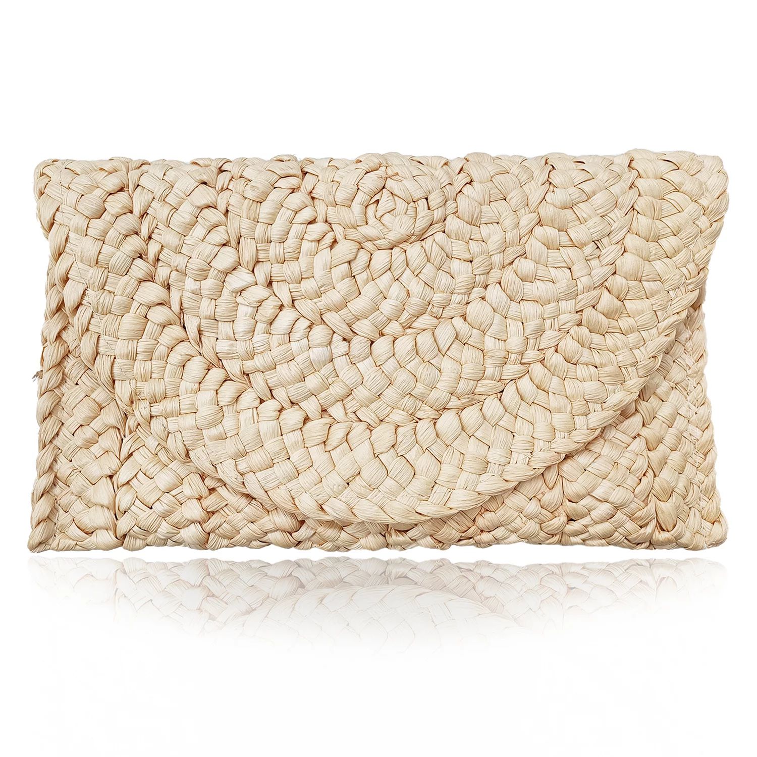 Women's Straw Clutch Purse Summer Beach Bags Envelope Wallet Woven Handbags | Walmart (US)
