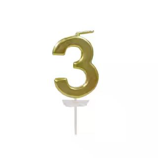Gold Number Candle by Celebrate It® | Michaels Stores