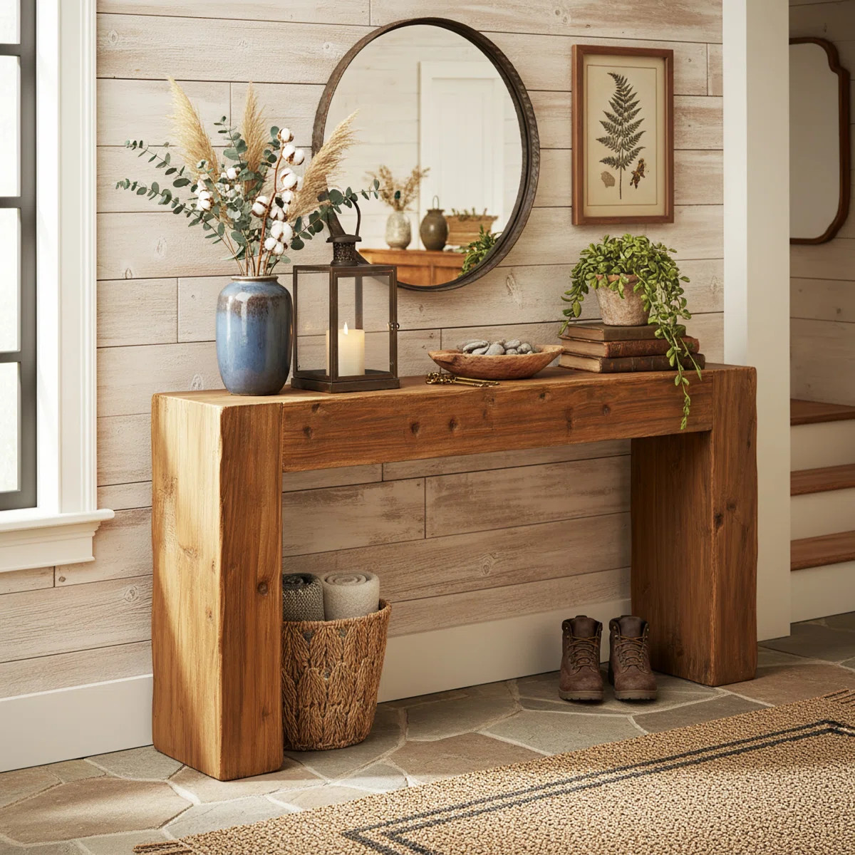 63-Inch Solid Wood Console Table | Wayfair North America