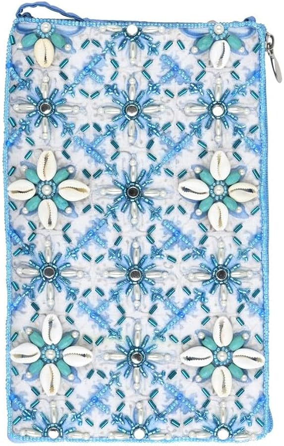 Bamboo Trading Club Bag Caribbean Cowrie, Blue | Amazon (US)