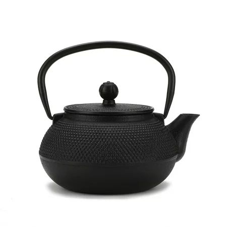 Mind Reader Japanese Tetsubin Tea Kettle Cast Iron Tea Pot with Stainless Steel Infuser 27 Oz., Blac | Walmart (US)