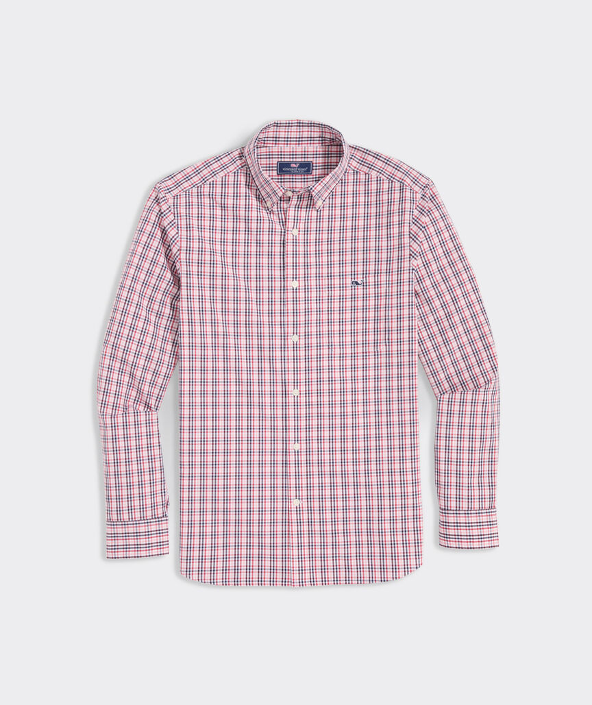Stretch Poplin Tattersall Shirt | vineyard vines