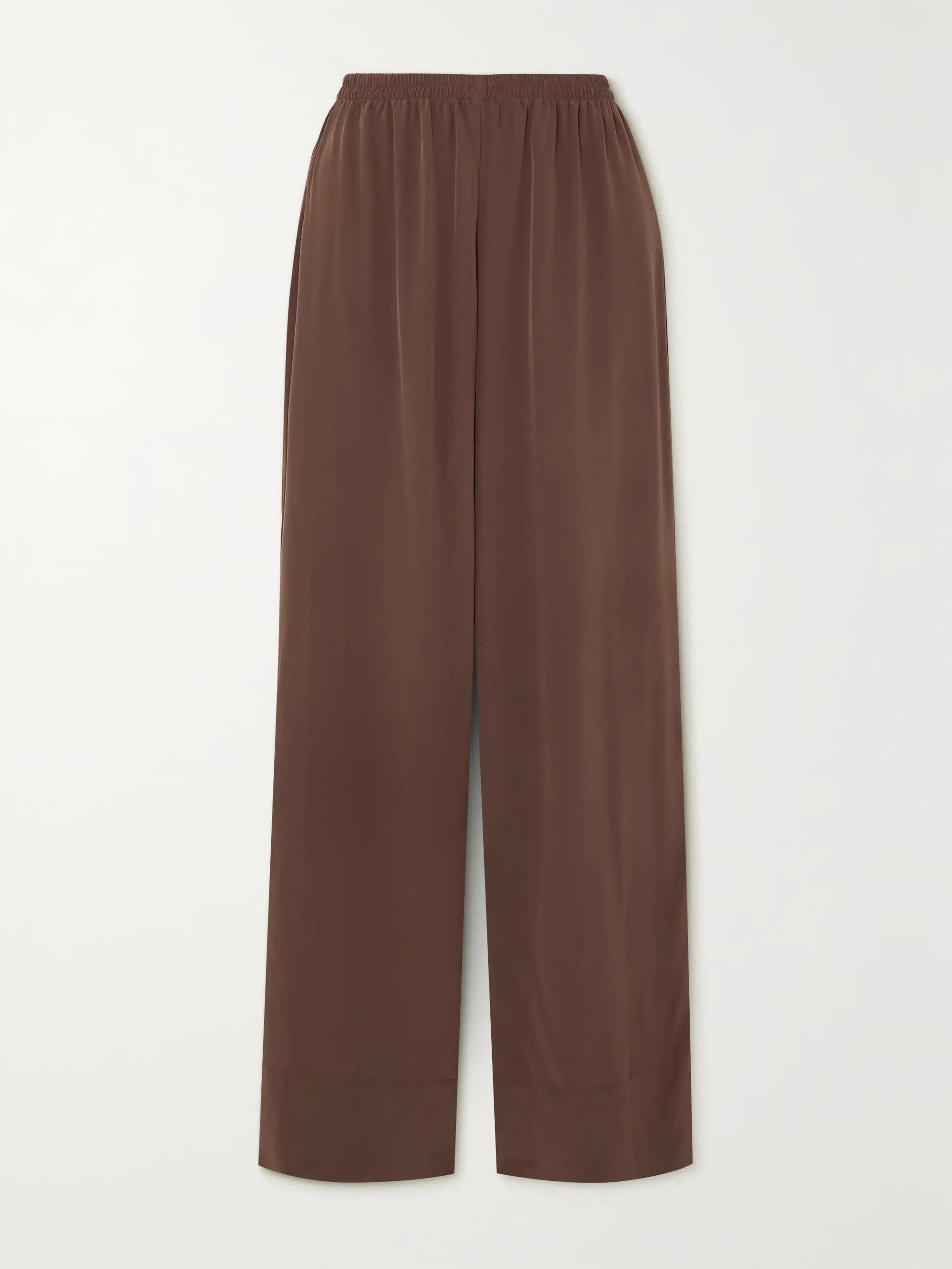 + NET SUSTAIN + Monikh Monforte silk-crepe wide-leg pants | NET-A-PORTER (US)