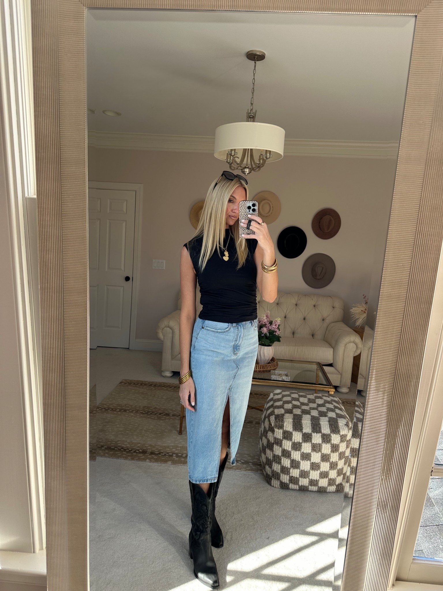 Abercrombie sale look wearing a medium in top and 27 skirt 

#LTKSpringSale