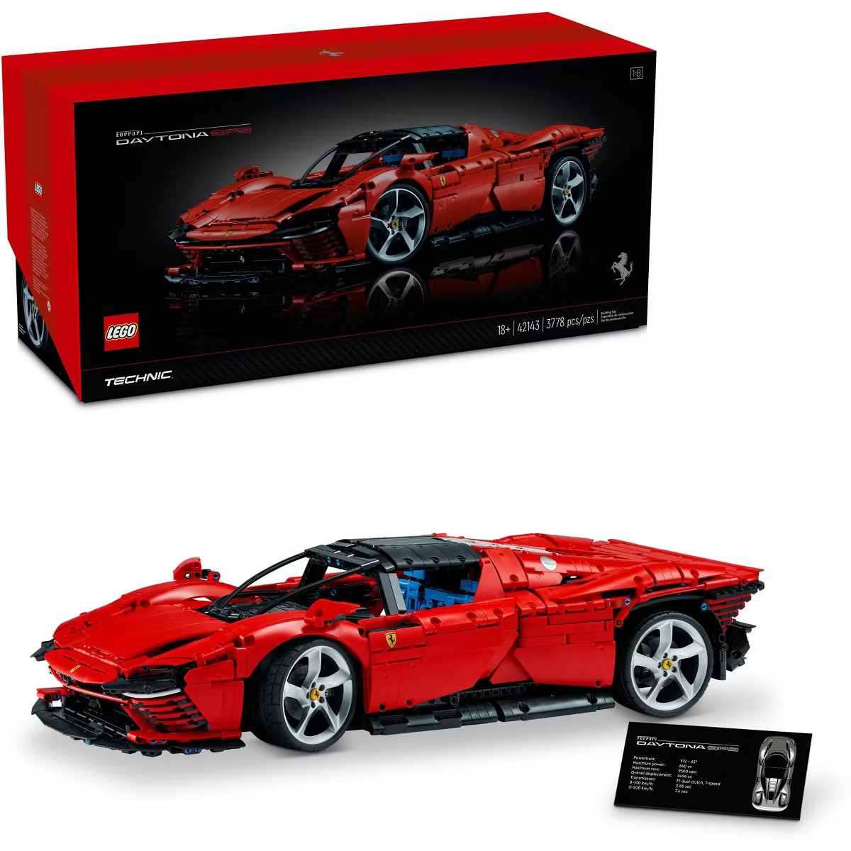 LEGO Technic Ferrari Daytona SP3 Model Race Car Set 42143 | Target