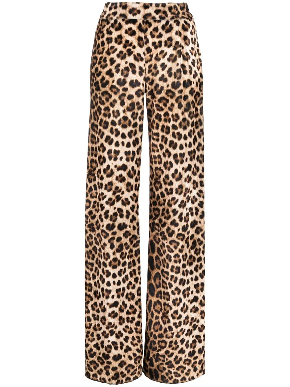 leopard-print flared trousers | Farfetch Global
