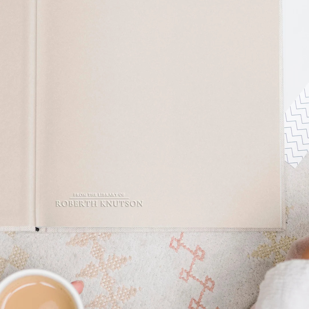 Minimal Personalized Book Embosser, Stamp, From the Library Of, Ex Libris, From the Kitchen Of, T... | Etsy (US)