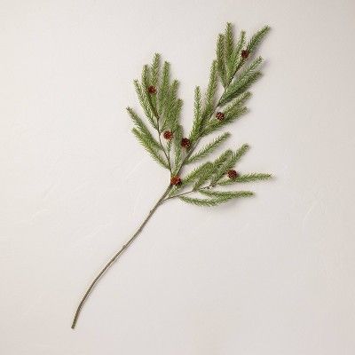 Faux Spruce & Pinecone Christmas Stem - Hearth & Hand™ with Magnolia | Target