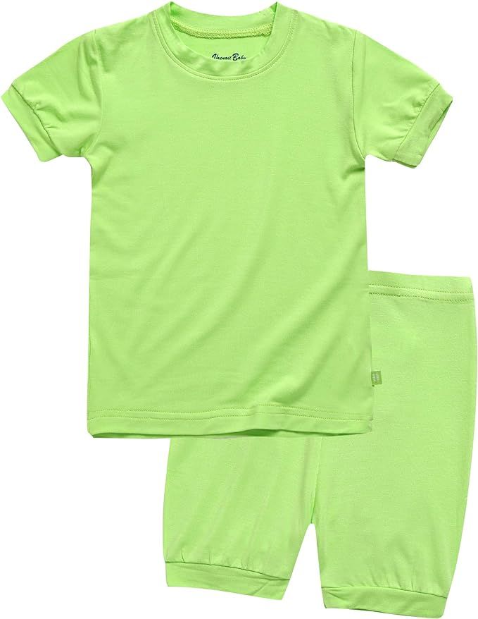 VAENAIT BABY 6M~12Y Toddler Kids Girls Boys Short Soft Shirring Cool Summer Viscose Pjs Sleepwear... | Amazon (US)