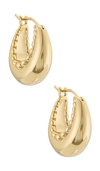 Alana Hoops in Gold | Revolve Clothing (Global)