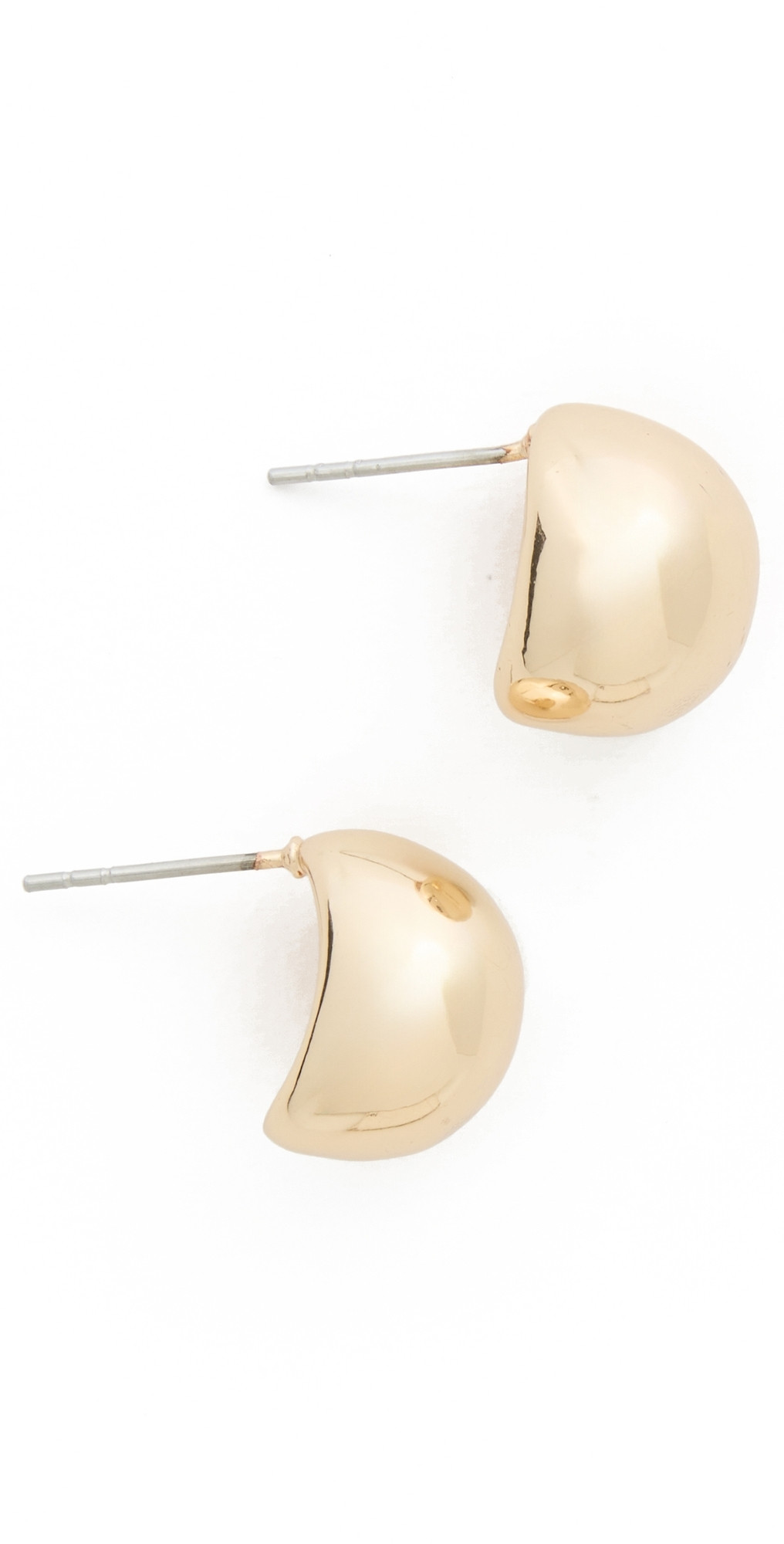 BaubleBar Manon Gold Dome Earrings Gold One Size | Shopbop