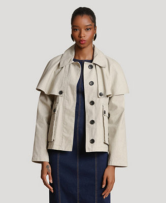 Women's Cropped Cape Jacket | Macy's