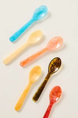 Mignon Resin Teaspoons, Set of 6 | Anthropologie (US)