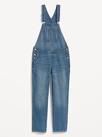 Slouchy Straight Ankle Jean Overalls | Old Navy (US)