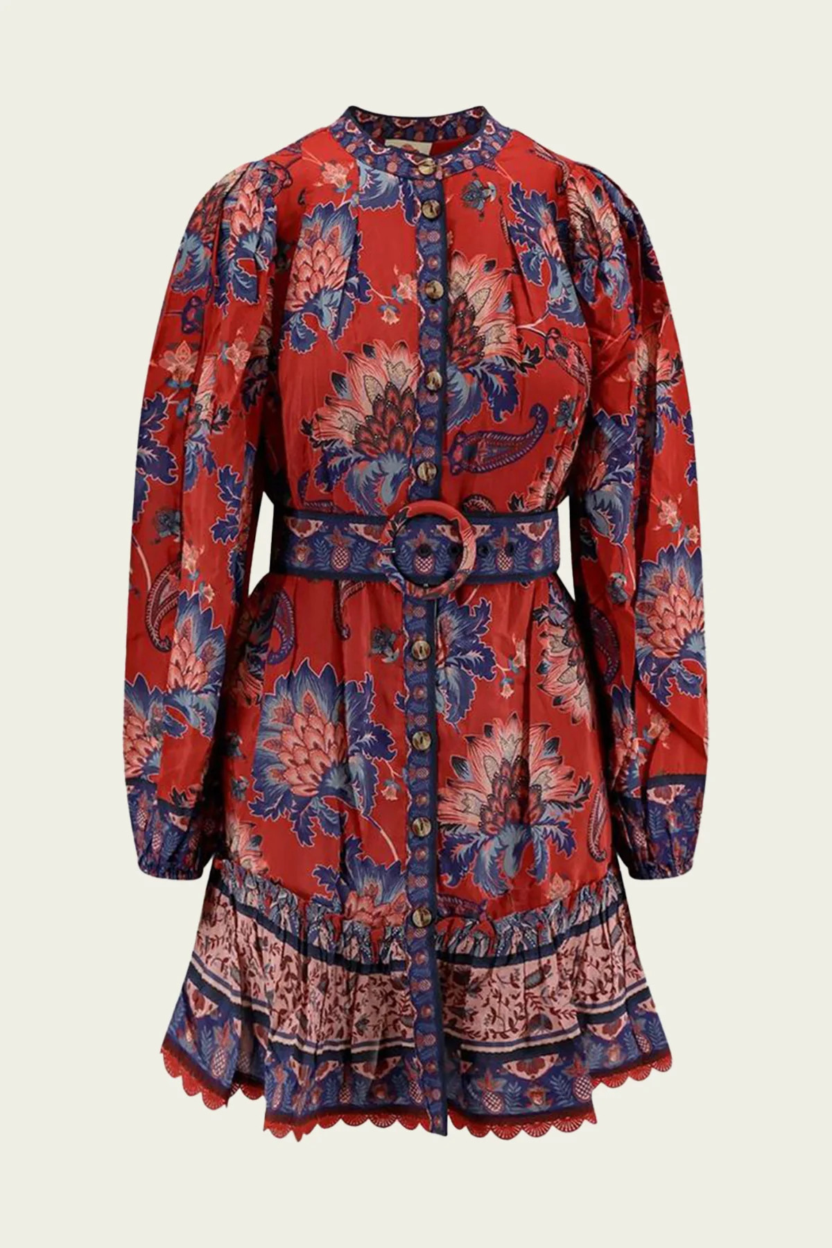 Luang Red Floral Mini Dress - Red XL | Shop Olivia