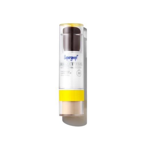 Supergoop! (Re)setting 100% Mineral Powder For Makeup, Translucent - 0.15 oz - Broad Spectrum SPF 35 PA+++ Sunscreen - With Ceramides, Olive Glycerides & Coated Silica Spheres | Amazon (US)