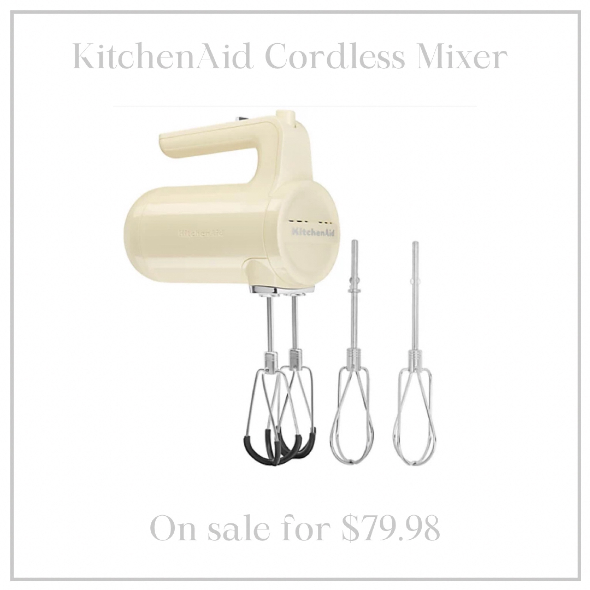 KitchenAid Cordless Mixers are on sale for $79.98 and there are so many beautiful colors! Get yours while the sale lasts! #kitchenaid #giftsforher 

#LTKGiftGuide #LTKfindsunder100 #LTKsalealert