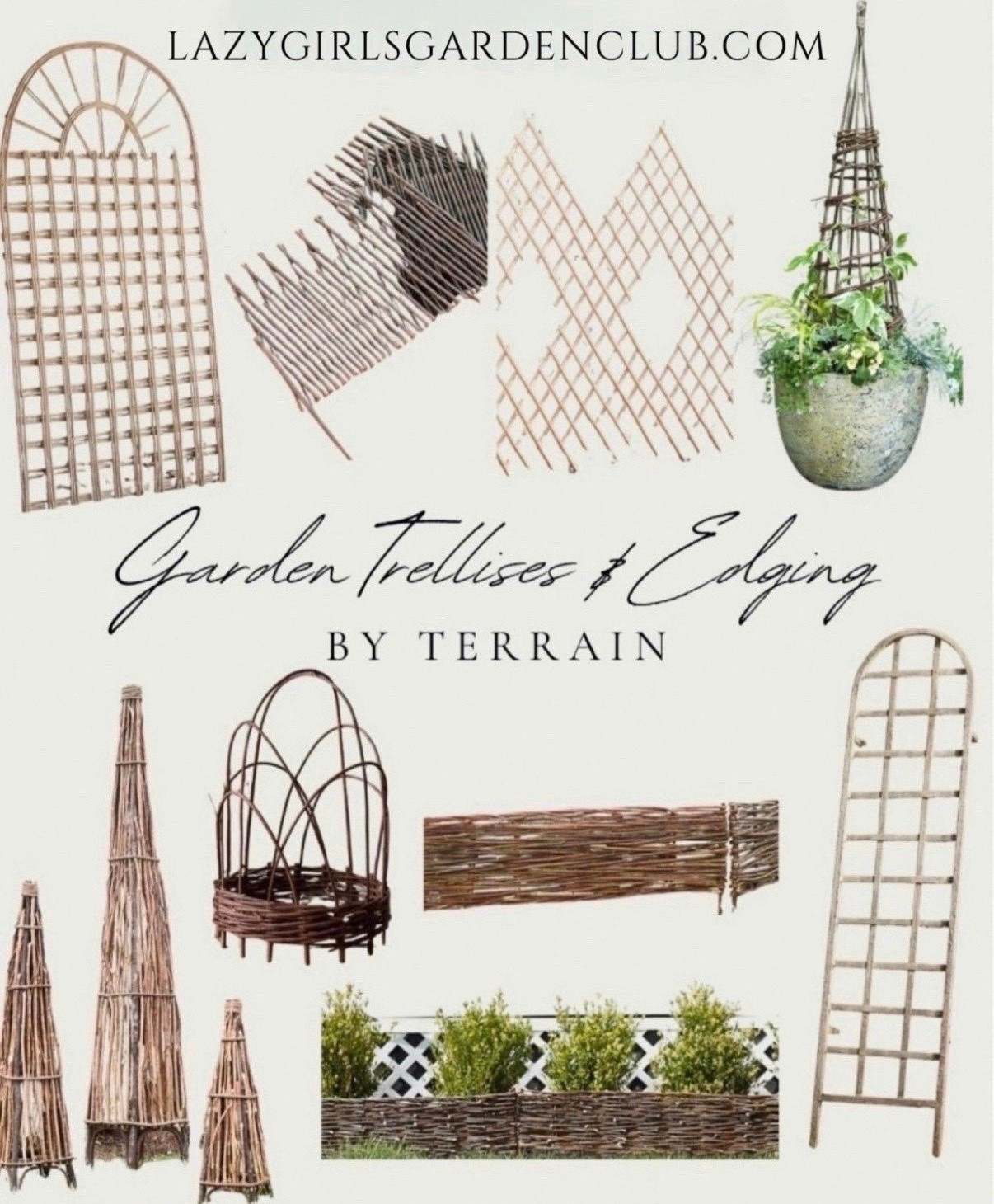 Garden trellises and edging from Terrain that I’m currently loving! 🌱

#LTKMothersDay #LTKSeasonal #LTKHome