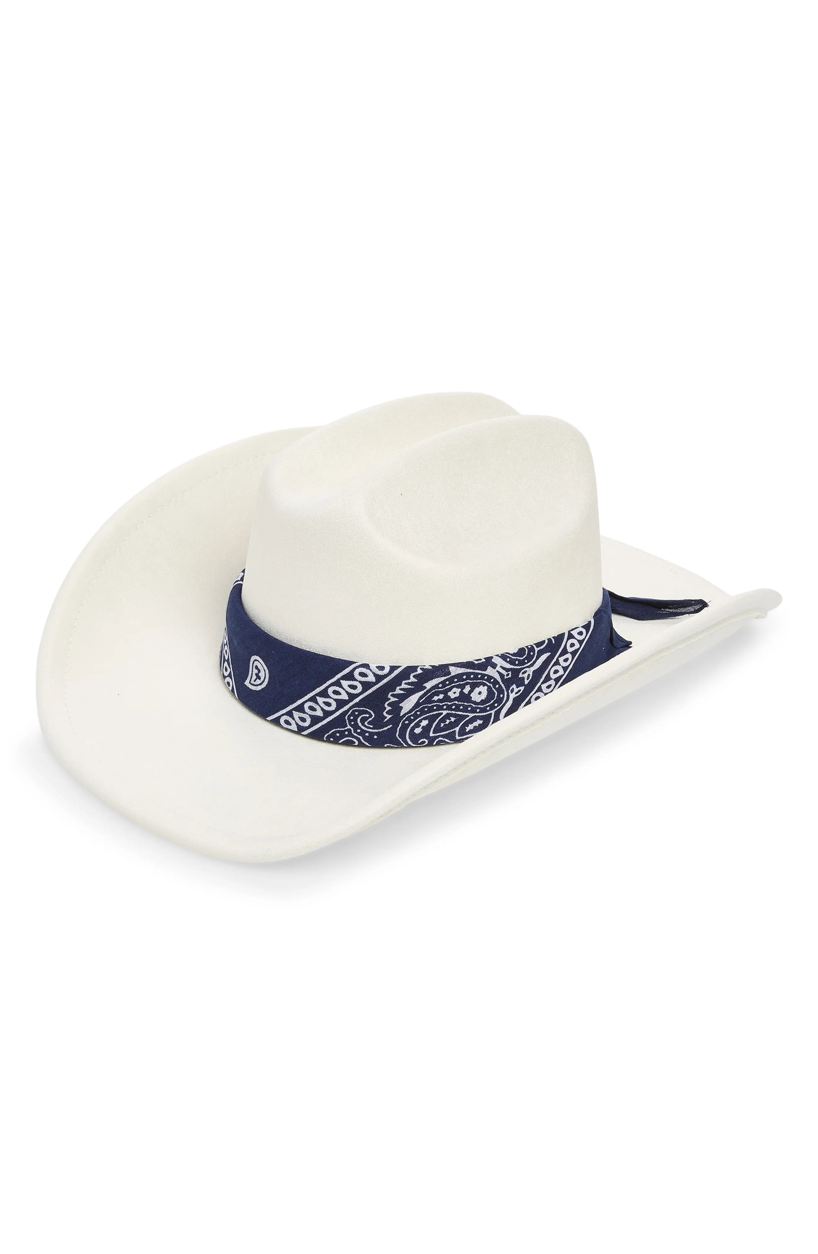 BP. Bandana Trim Cowboy Hat (Women) | Nordstrom | Nordstrom
