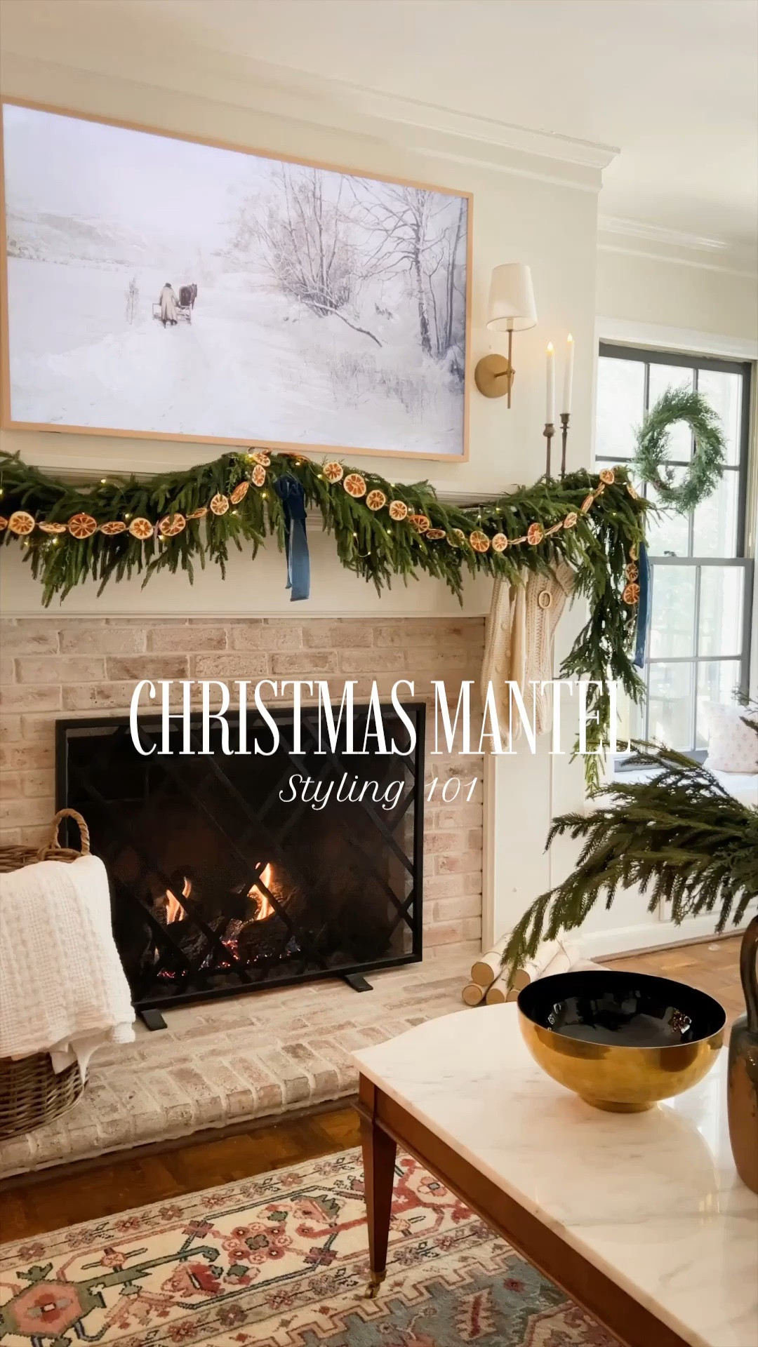 What we use to style our mantle! 

#Fireplace #Mantle #ChristmasDecor #Garland #AFloralGarland #RealTouch

#LTKHoliday #LTKVideo