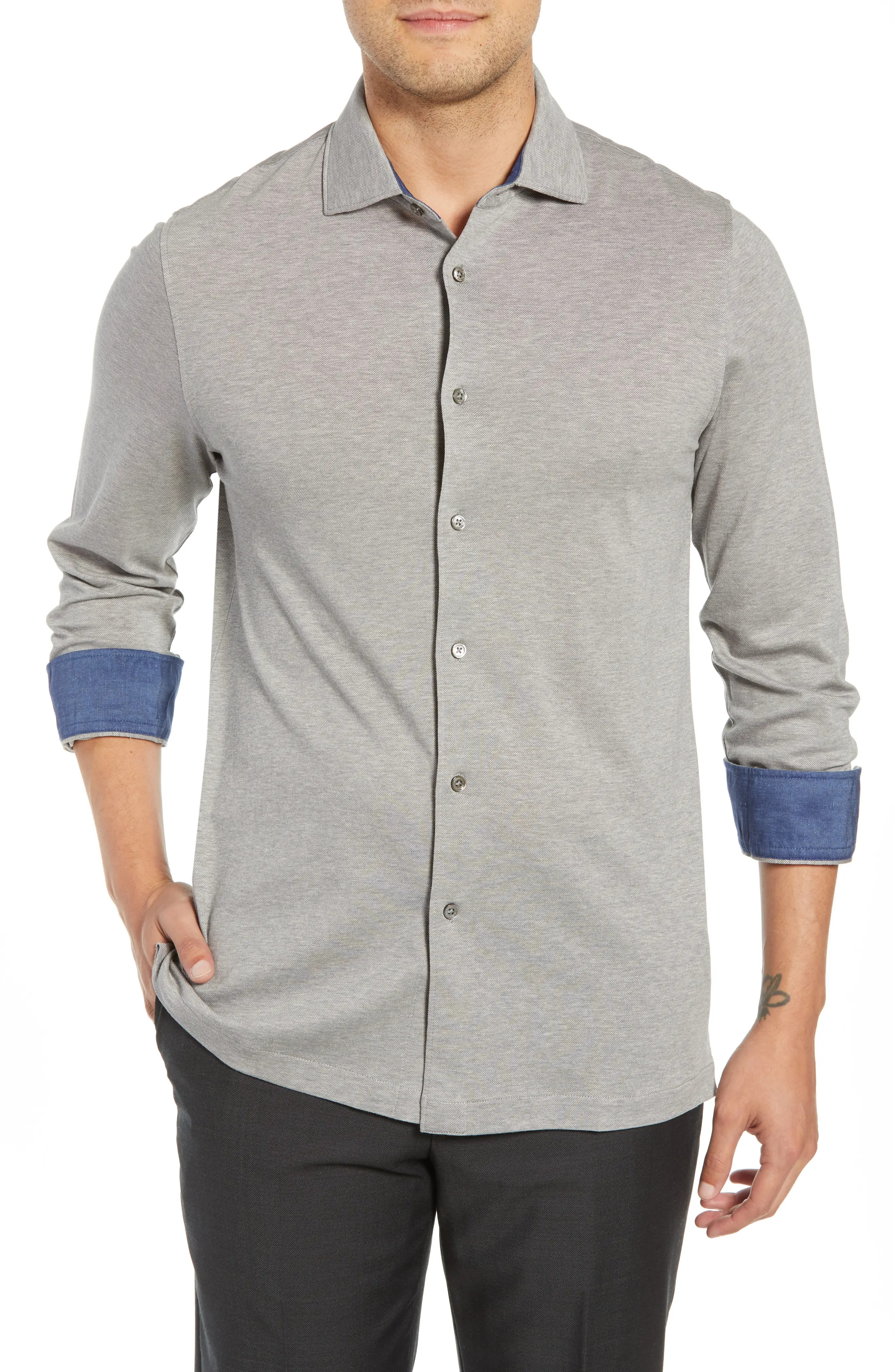 Bugatchi Solid Knit Shirt at Nordstrom Rack | Nordstrom Rack