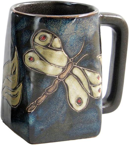 One (1) MARA STONEWARE COLLECTION - 12 Ounce Coffee or Tea Cup Collectible Square Bottom Mug - Dr... | Amazon (US)