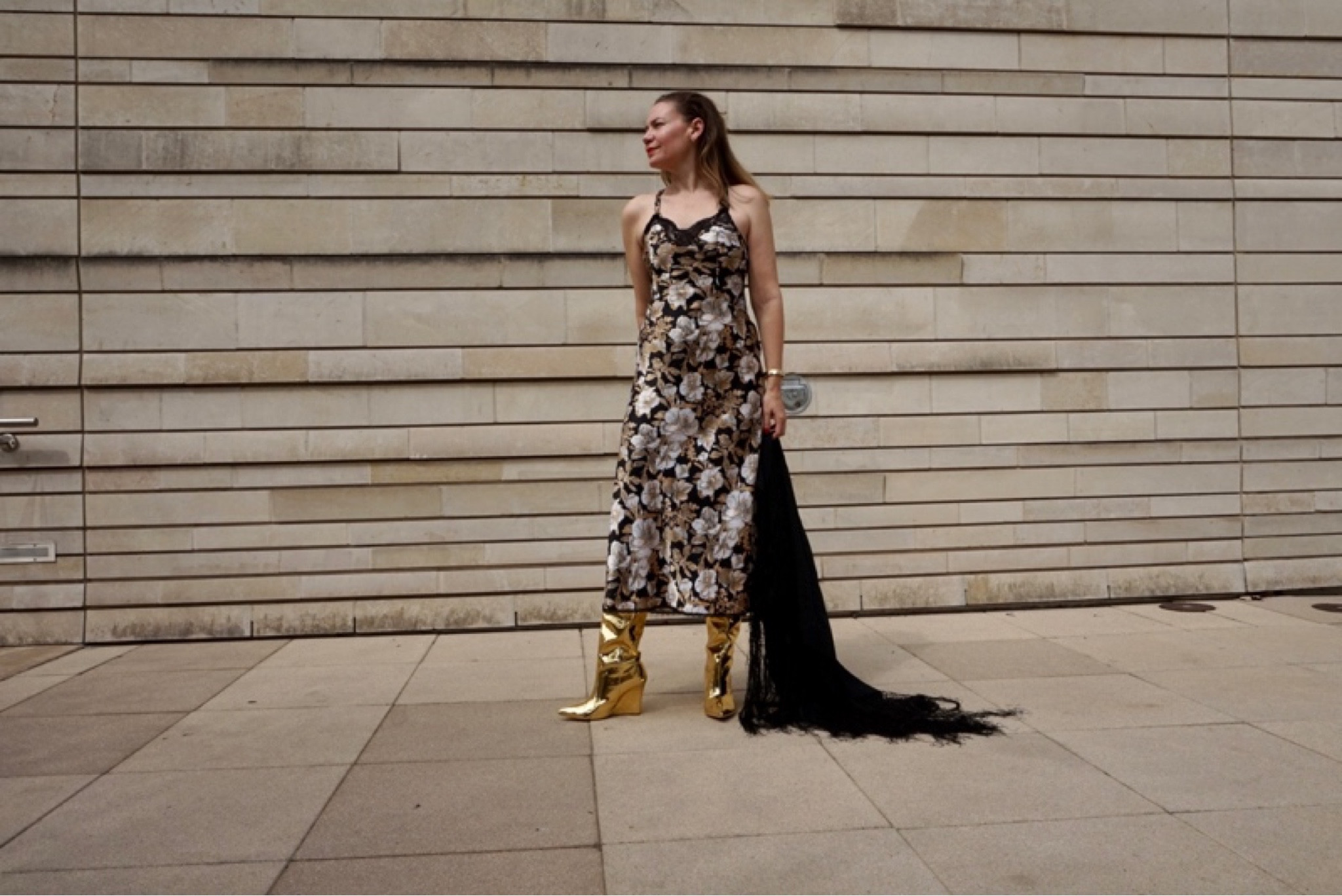 Switching up my slip dress (or vintage nightgown) by trading my heels for wedge boots in the chicest gold shade (paired with my grandma’s shawl!) #investmentpiece 

#LTKshoecrush #LTKSeasonal #LTKstyletip