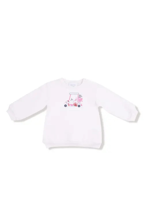 Angel Dear Kids' Golf Embroidered Sweatshirt in Light Pink at Nordstrom, Size 4T | Nordstrom