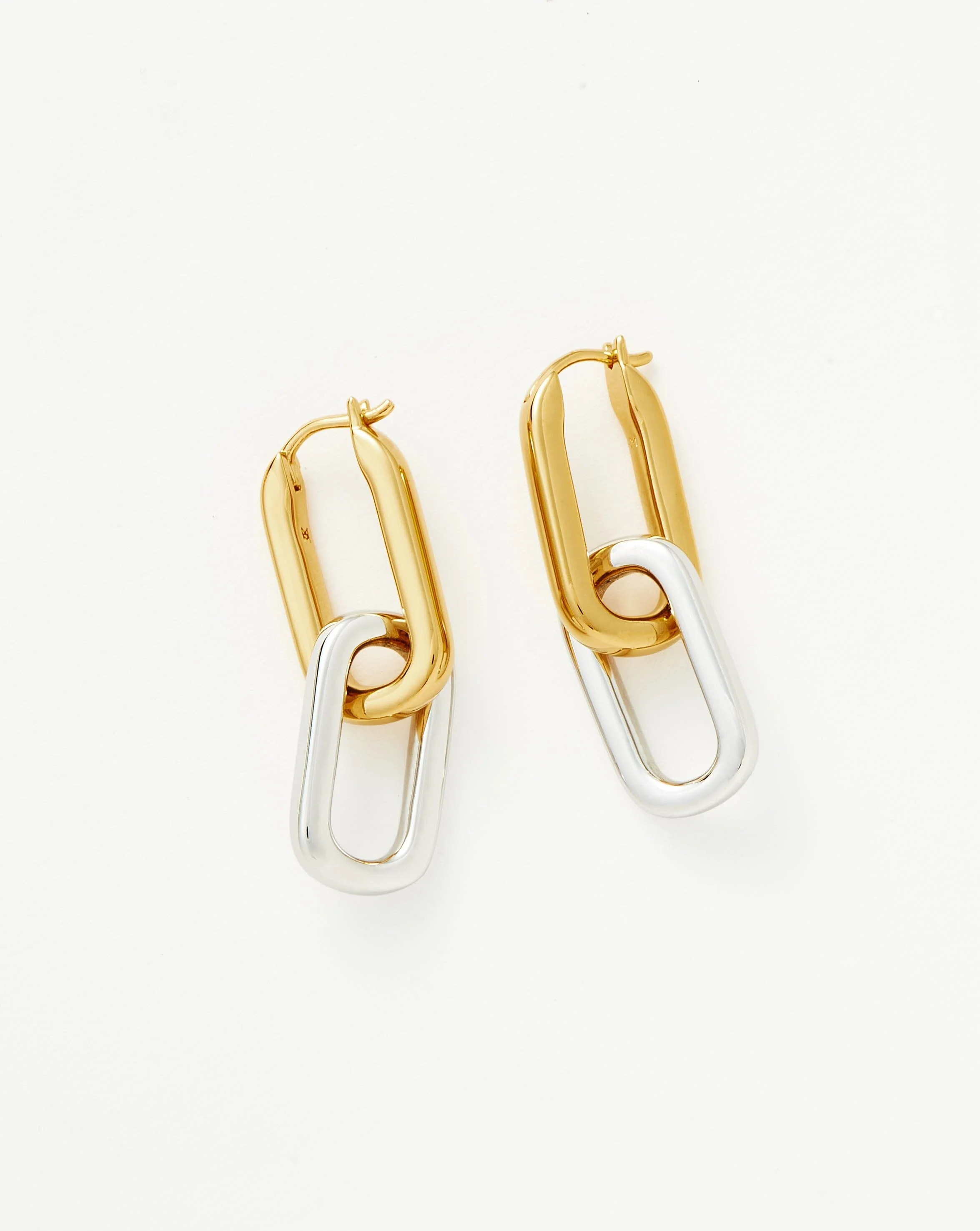 Convertible Ovate Double Link Hoop Earrings Earrings | Missoma