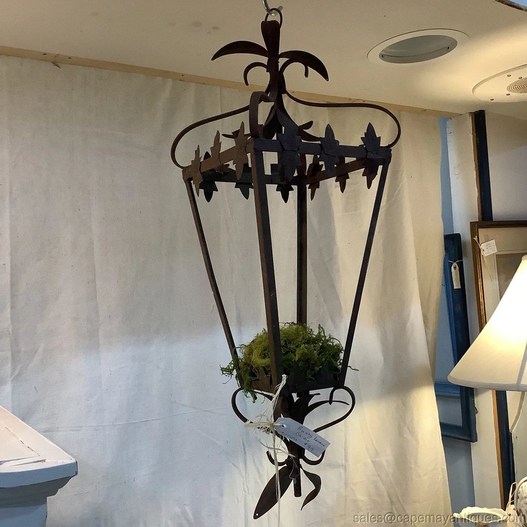 Rusty Garden Vintage Hanging Light Lantern Unwired Candle Holder French Design - Etsy | Etsy (US)