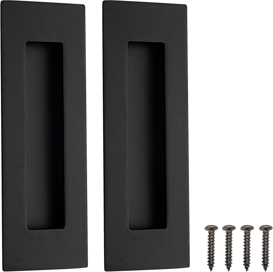 Malimali 6 Inch Recessed Finger Flush Pulls for Pocket Door Closet Door, Sliding Barn Door Handle... | Amazon (US)