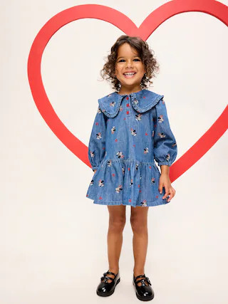 Old Navy x Disney Minnie Mouse Collared Dress for Toddler Girls | Old Navy (US)
