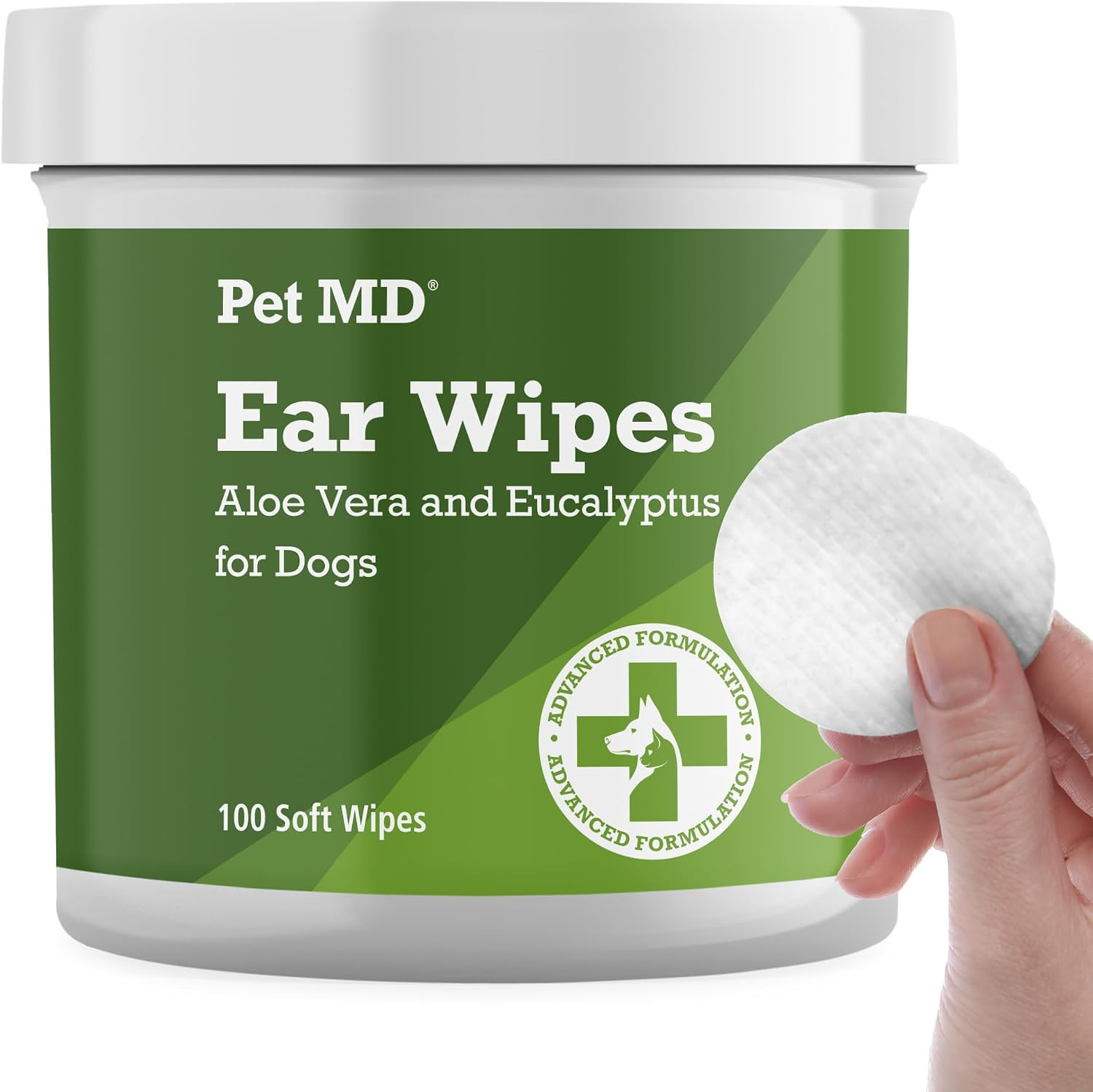 Pet MD Dog Ear Cleaning Wipes – Otic Cleanser for Dogs - 100 ct | Amazon (US)