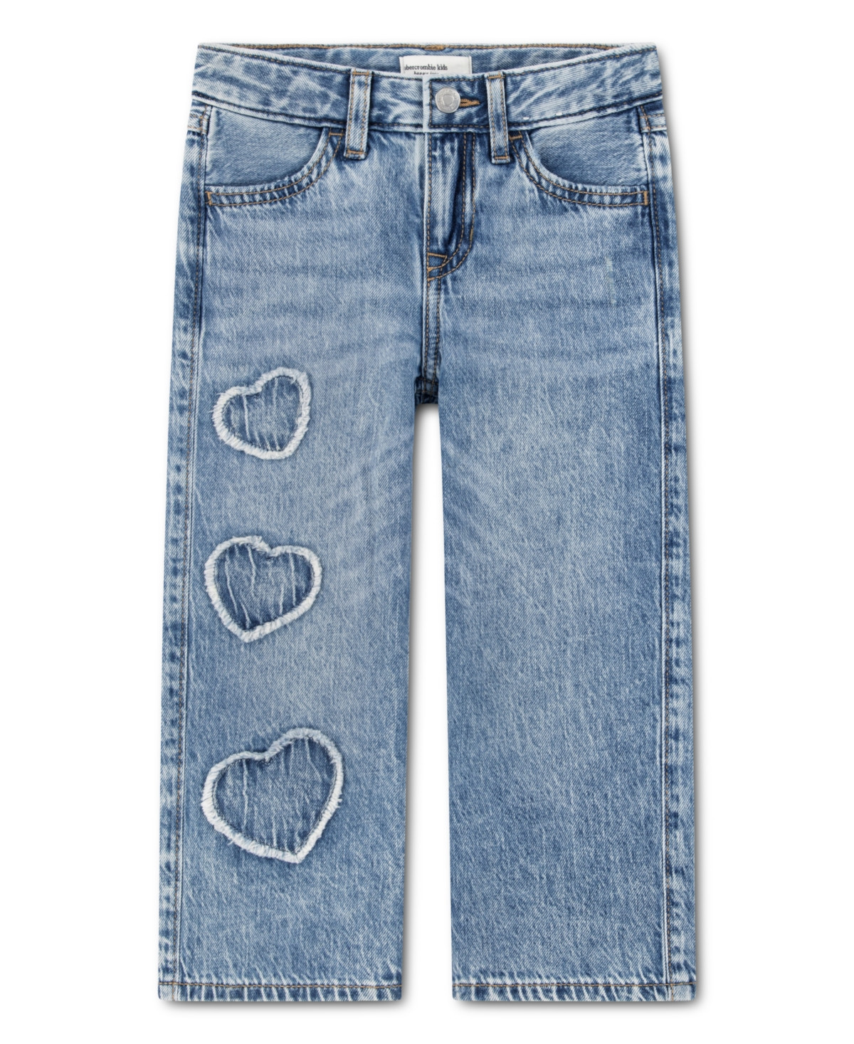abercrombie kids Toddler Girls' Low Rise Hearts Baggy Jeans - Blue | Macy's