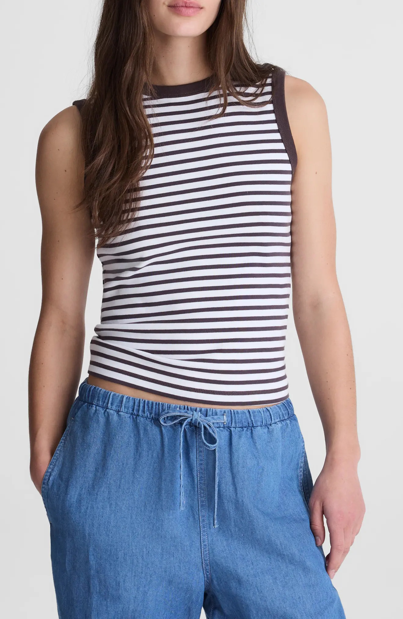 The '90s Compact Cotton Shell Tank (Women) | Nordstrom | Nordstrom