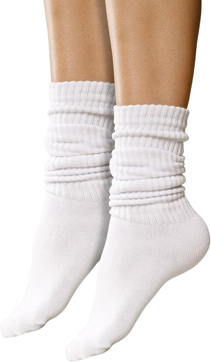 Winterlace Slouch Socks for Women, 2 Pairs, Soft Extra Long Scrunch Knee High Sock, Premium Pack | Amazon (US)