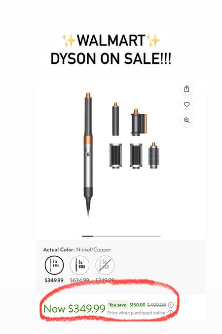 Walmart has the Dyson hair wrap on sale!! 🤩

Hair wrap
Dyson 
Hairstyle 
Hairstyle tools
Hair wraps 
Blow out products
Hair dryer 
Walmart
On sale
Trending products  

#LTKbeauty #LTKsalealert #LTKstyletip