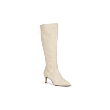 New York And Company Womens Piper Pointy Regular Calf Boots LT BEIGE Size 9.0 | Walmart (US)