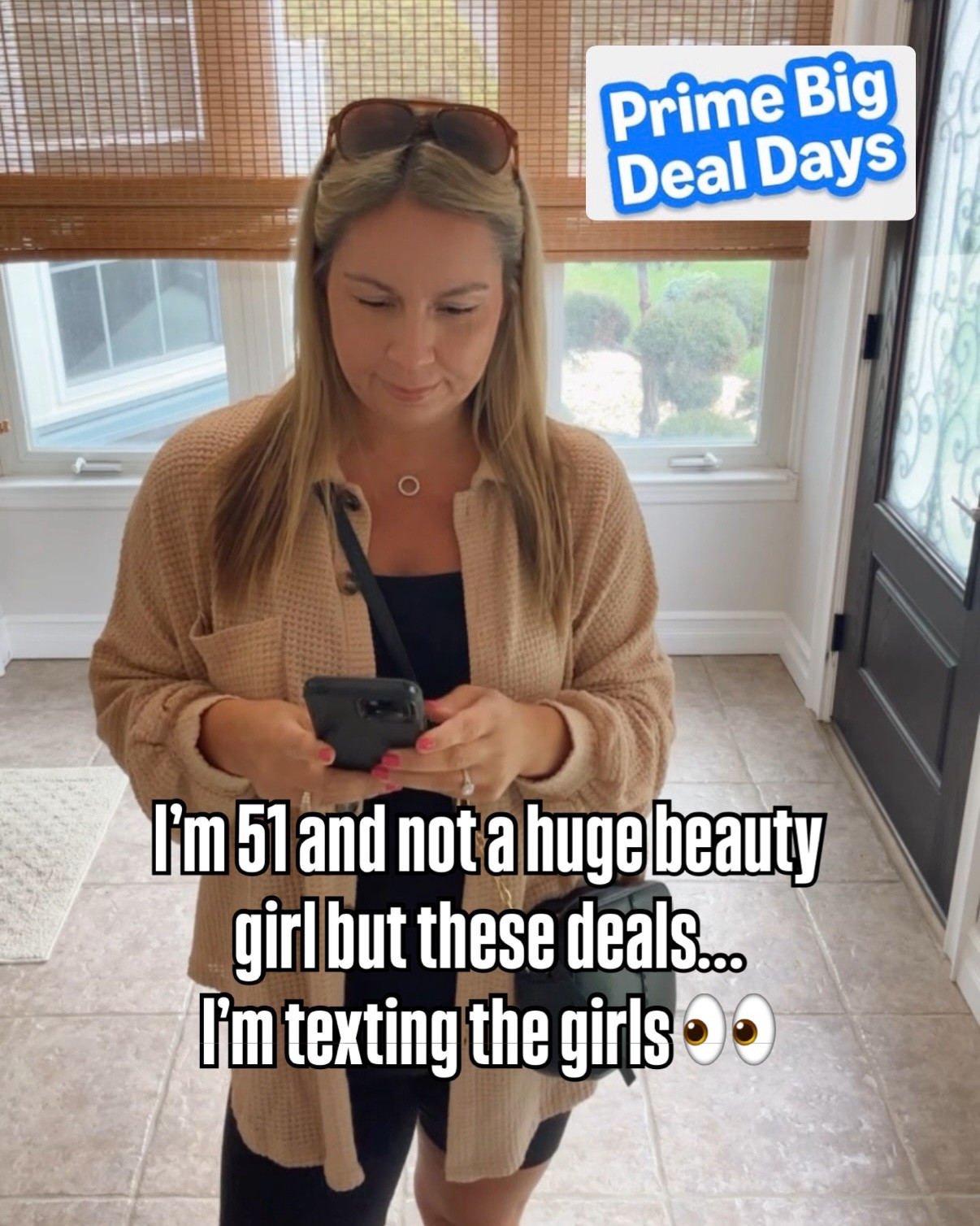 Amazon Prime Big Deal Days beauty deals are HERE 👀 and these are the ones I actually buy.

At 51, I’m kinda picky about what earns a spot in my beauty routine, and these are products I actually use and love. From my favorite tinted moisturizer with SPF to skincare, fragrances, the best eye cream, sun protection and a few at home beauty favorites, these are some of my Amazon Prime Big Deal Days picks for women over 50.

If you’re shopping the sale and looking for beauty favorites for midlife women, mature skin must haves, skincare or Amazon beauty deals, save this one before the sale ends.

And yes… apparently I need multiple Sol de Janeiro scents. 😂

What are you grabbing?

🛍️ Comment the word SHOP for a DM with a link

#AmazonPrimeBigDealDays #PrimeBigDealDays  #AmazonBeautyDeals #BeautyOver50 Over 50 Beauty #matureskin Skincare Over 50 Amazon Finds Midlife Beauty