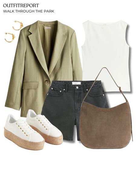 Summer spring outfit blazer black short denim white top white canvas shoes handbag 

#LTKbag #LTKstyletip #LTKshoes